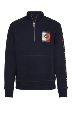 Men's Tommy Hilfiger Square Icon Hoodie -Fashion Men Clothing Store TT55413DESERTSKY 2
