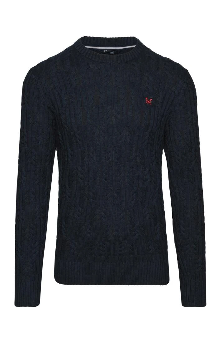 Men’s Crew Clothing Wide Cable Knit Jumper 1 Men’s Crew Clothing Wide Cable Knit Jumper