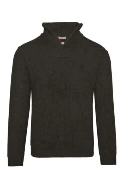 Men's Lambswool Rib Shirt Neck