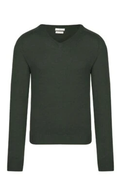 Cashmere V Neck -Fashion Men Clothing Store TT91110HIGHLANDGREEN 1