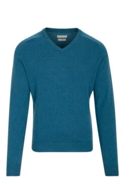 Cashmere V Neck -Fashion Men Clothing Store TT91110TEAL 1