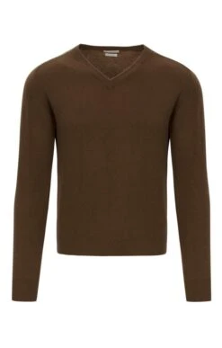 Cashmere V Neck -Fashion Men Clothing Store TT91110VICUNA 1