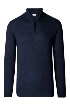 Cashmere T-Zip -Fashion Men Clothing Store TT92111NAVY 1
