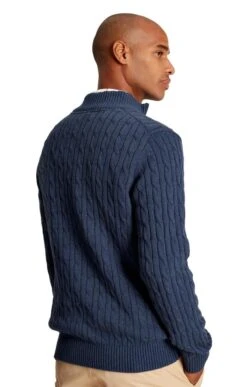 Men's Joules Cable Kit Zip Jumper -Fashion Men Clothing Store TW23219NAVYBLUE 1