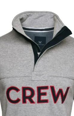 Men’s Crew Clothing Bradleigh Sweater -Fashion Men Clothing Store TW85240MIDGREYMARL 2