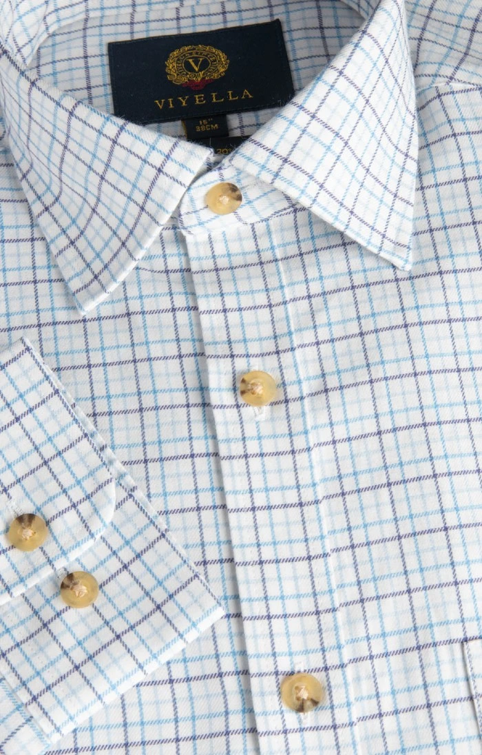 Men's Viyella Cotton/Wool Shirt 4 Men's Viyella Cotton/Wool Shirt - Image 4